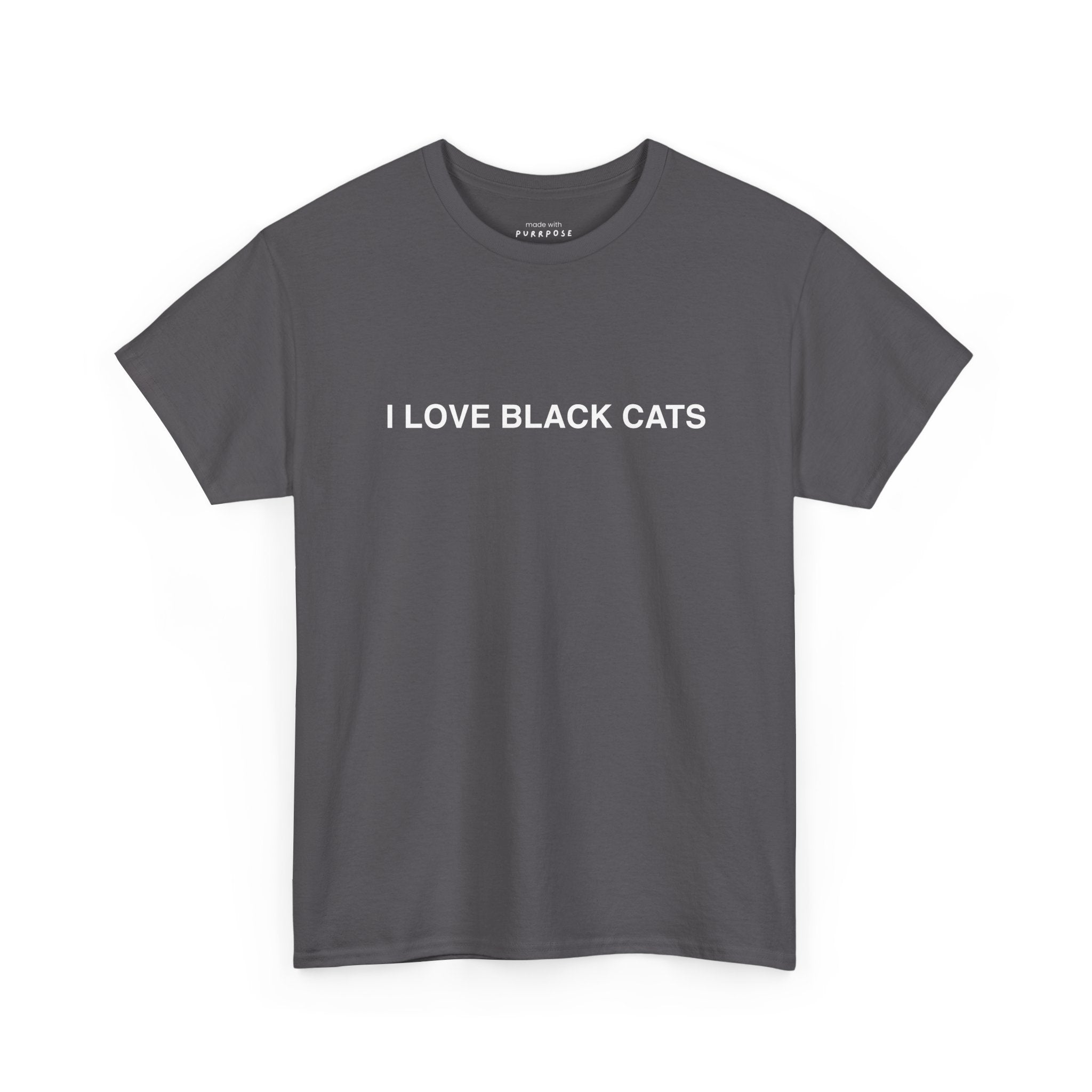 I Love Black Cats T-Shirt