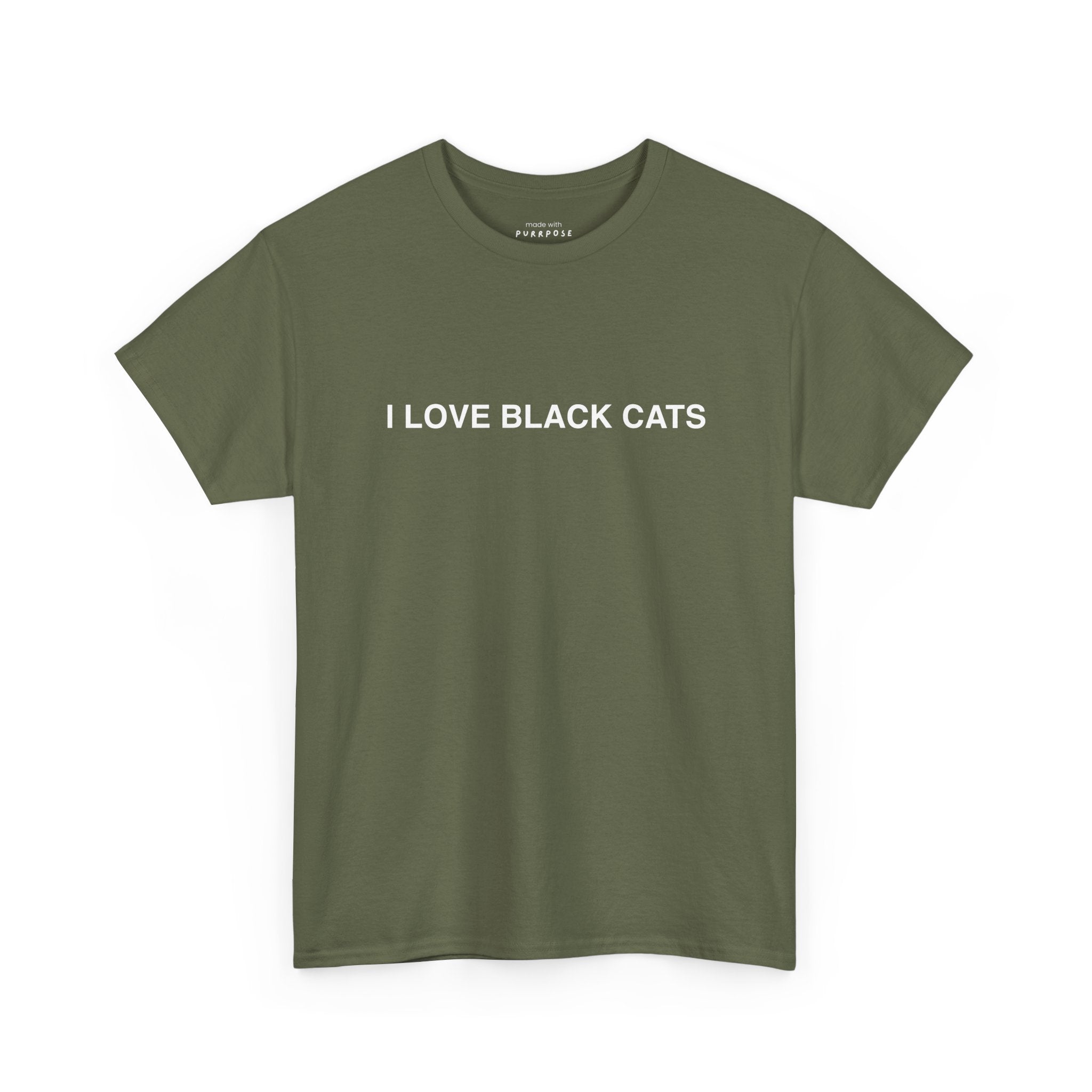 I Love Black Cats T-Shirt